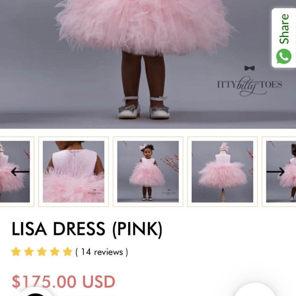 Itty bitty toes Lisa dress